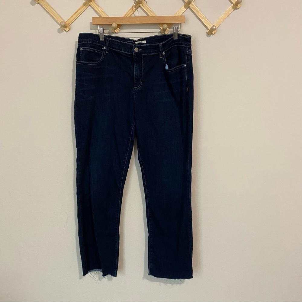 Eileen Fisher Dark Wash Straight Leg Jeans size 16